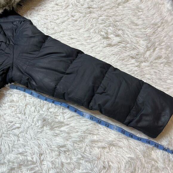 Anne Klein Womens Down Puffer Jacket Grey Size Medium Zip Up - Picture 15 of 15